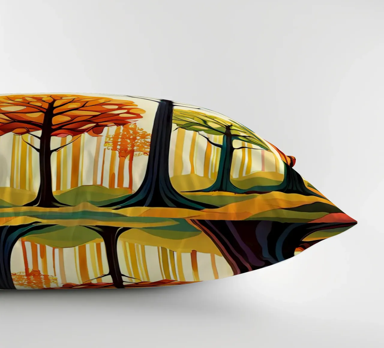 Paesaggio onirico autunnale cuscino da Artistic-shop