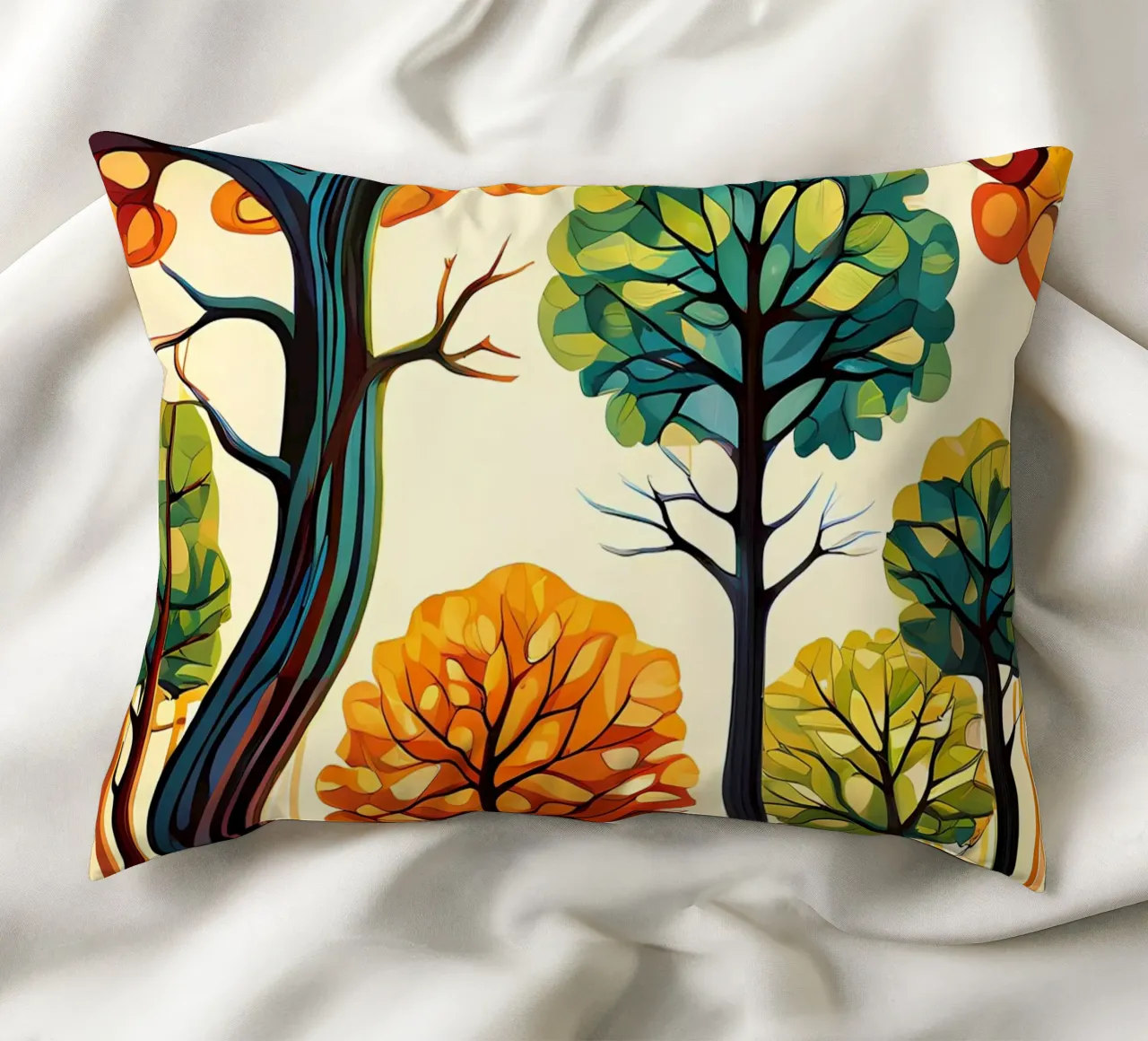 Paesaggio onirico autunnale cuscino da Artistic-shop