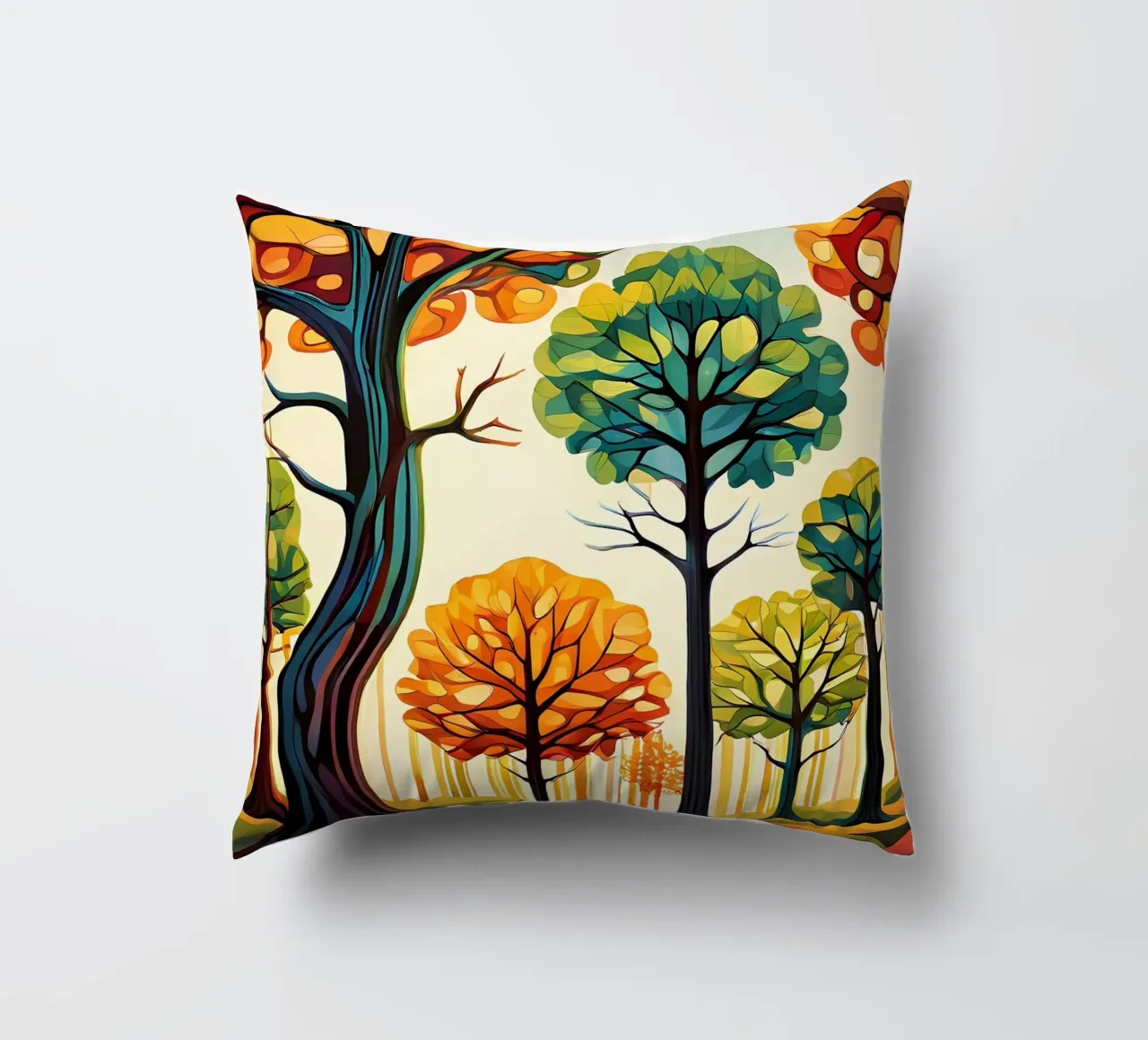 Paesaggio onirico autunnale cuscino da Artistic-shop