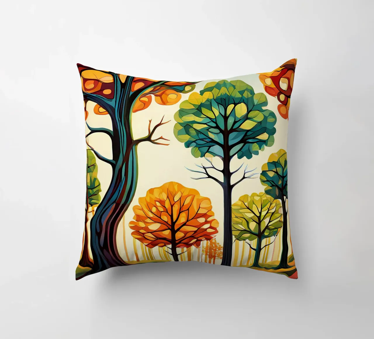 Paesaggio onirico autunnale cuscino da Artistic-shop