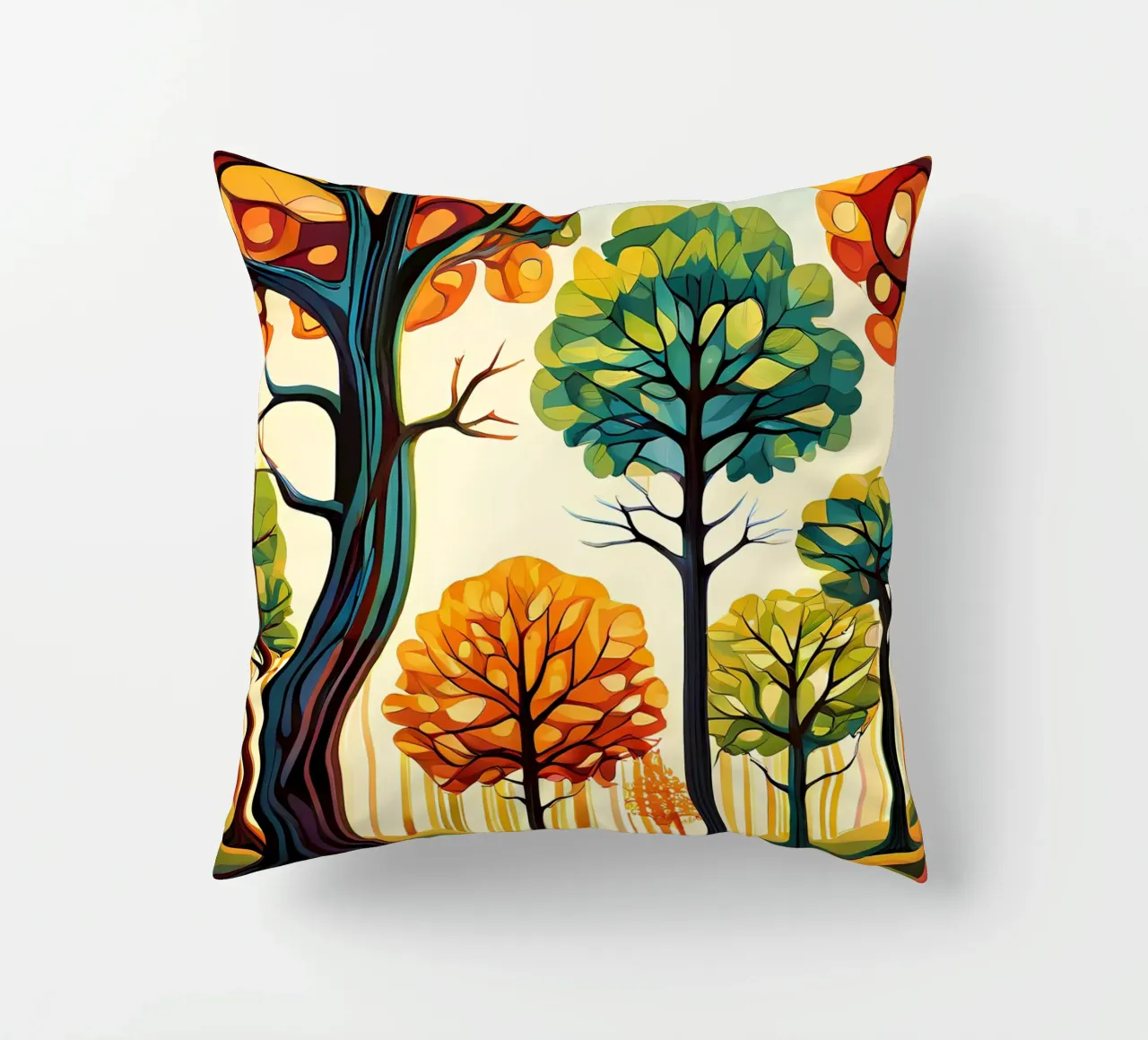 Paesaggio onirico autunnale cuscino da Artistic-shop