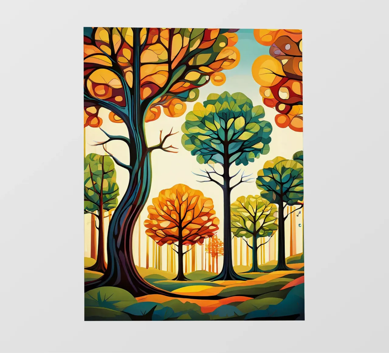 Paesaggio onirico autunnale telo in pvc da Artistic-shop