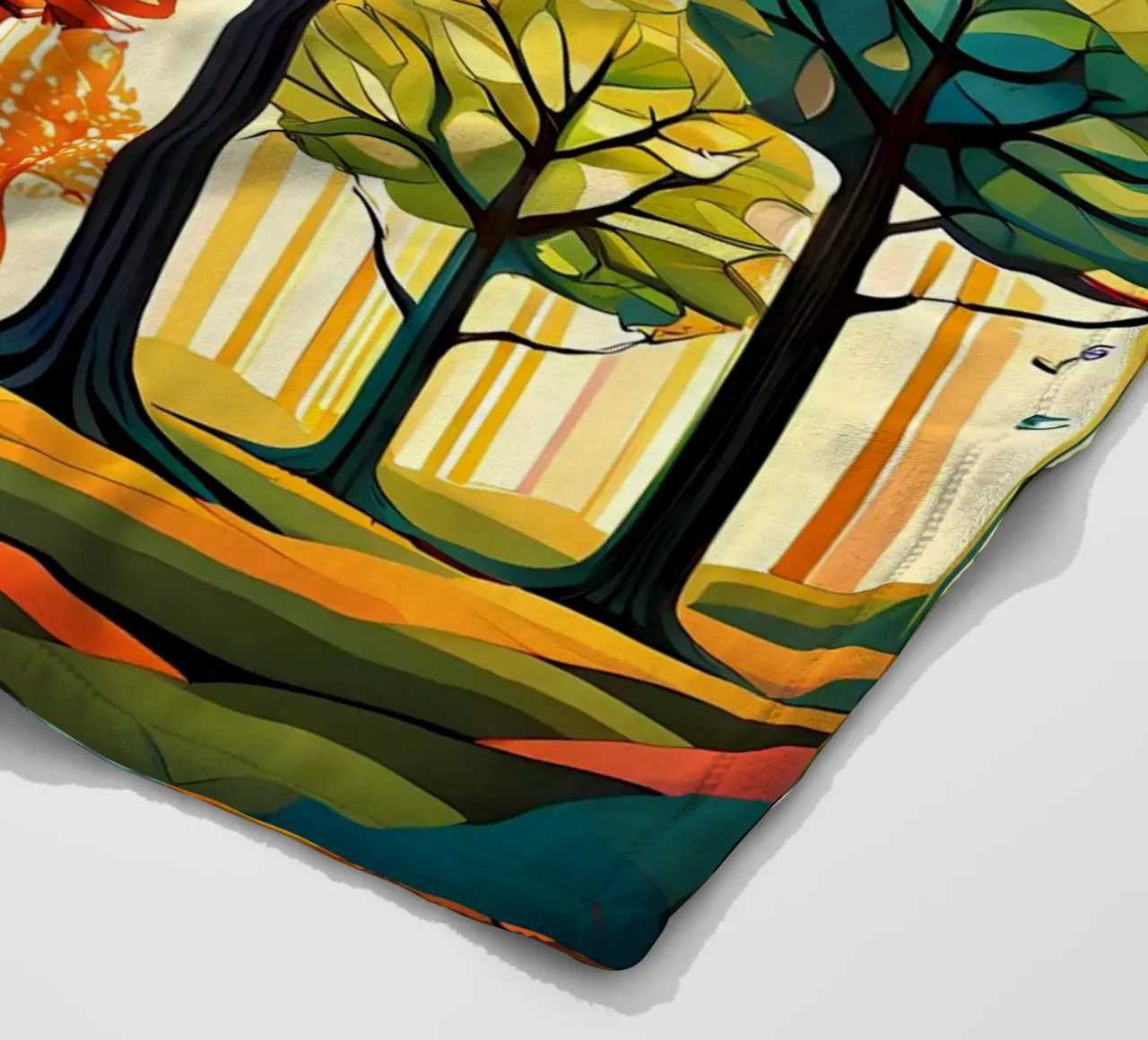 Paesaggio onirico autunnale coperta in pile da Artistic-shop
