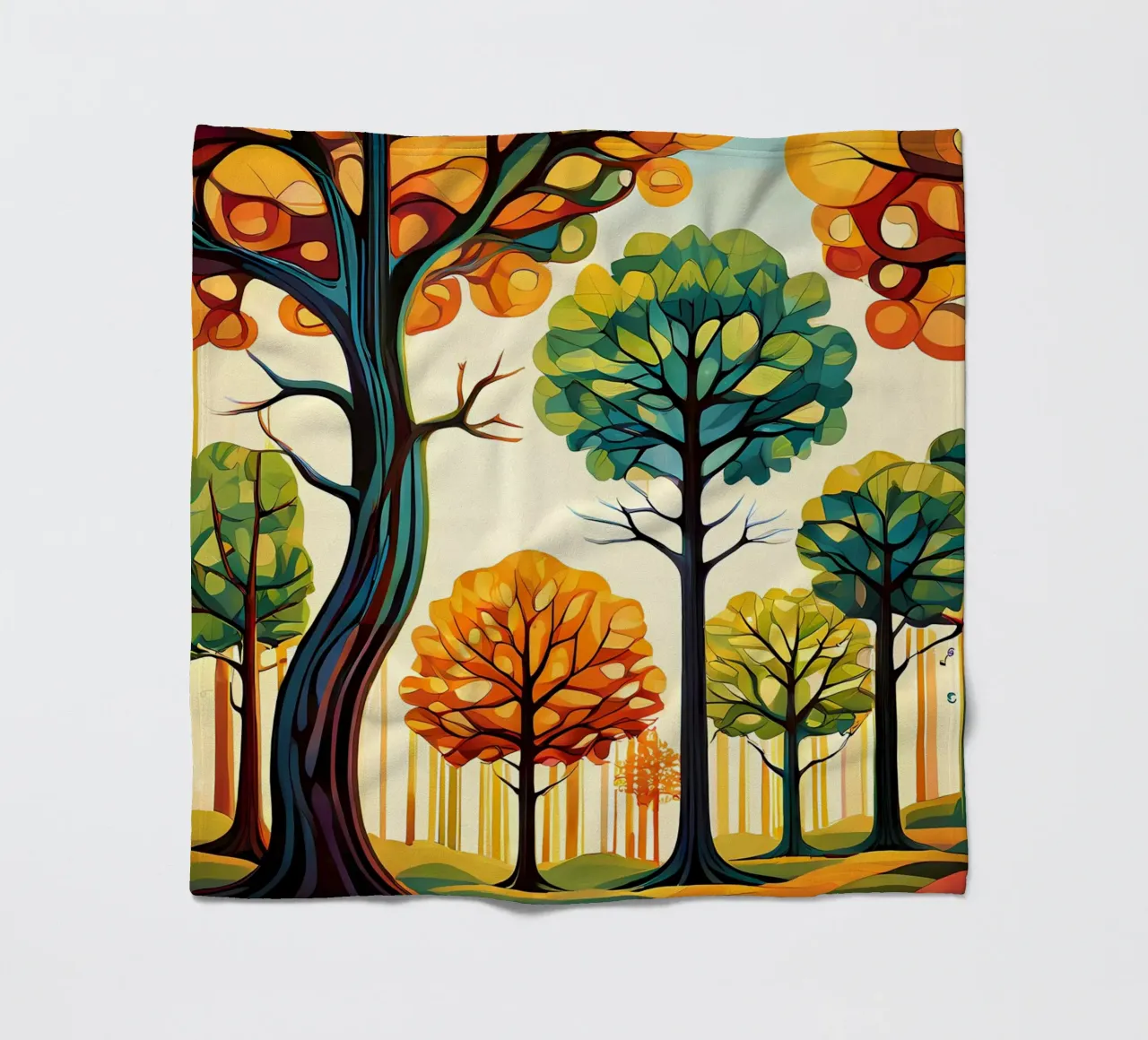 Paesaggio onirico autunnale coperta in pile da Artistic-shop
