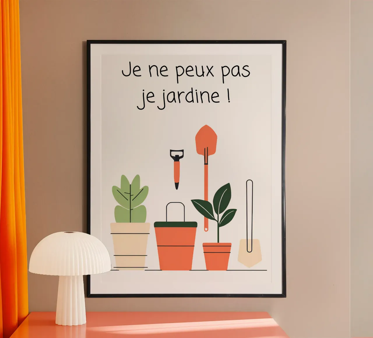 Non posso, sto facendo giardinaggio per ordinare poster con telaio in alluminio da Rezh creations