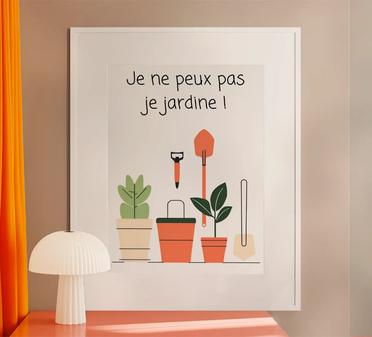 Non posso, sto facendo giardinaggio per ordinare poster con telaio in alluminio da Rezh creations