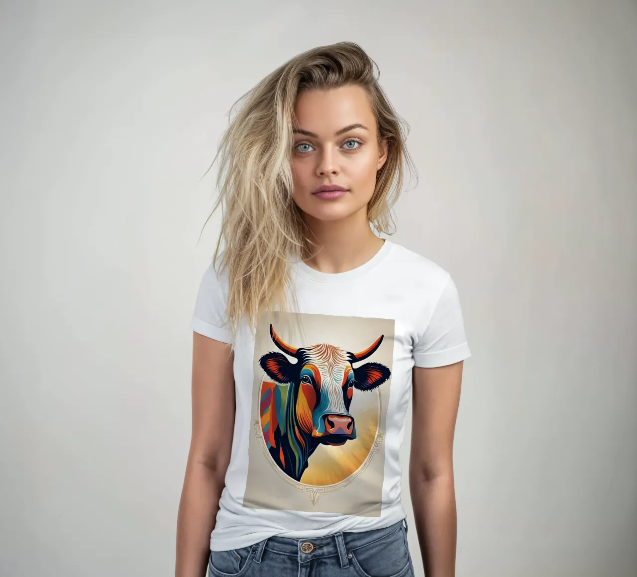 Kuh in Mode 10 Frauen T-Shirt von Rezh creations