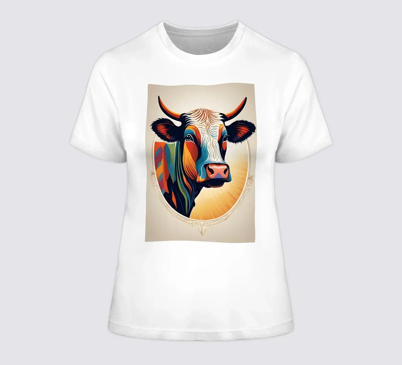 Kuh in Mode 10 Frauen T-Shirt von Rezh creations