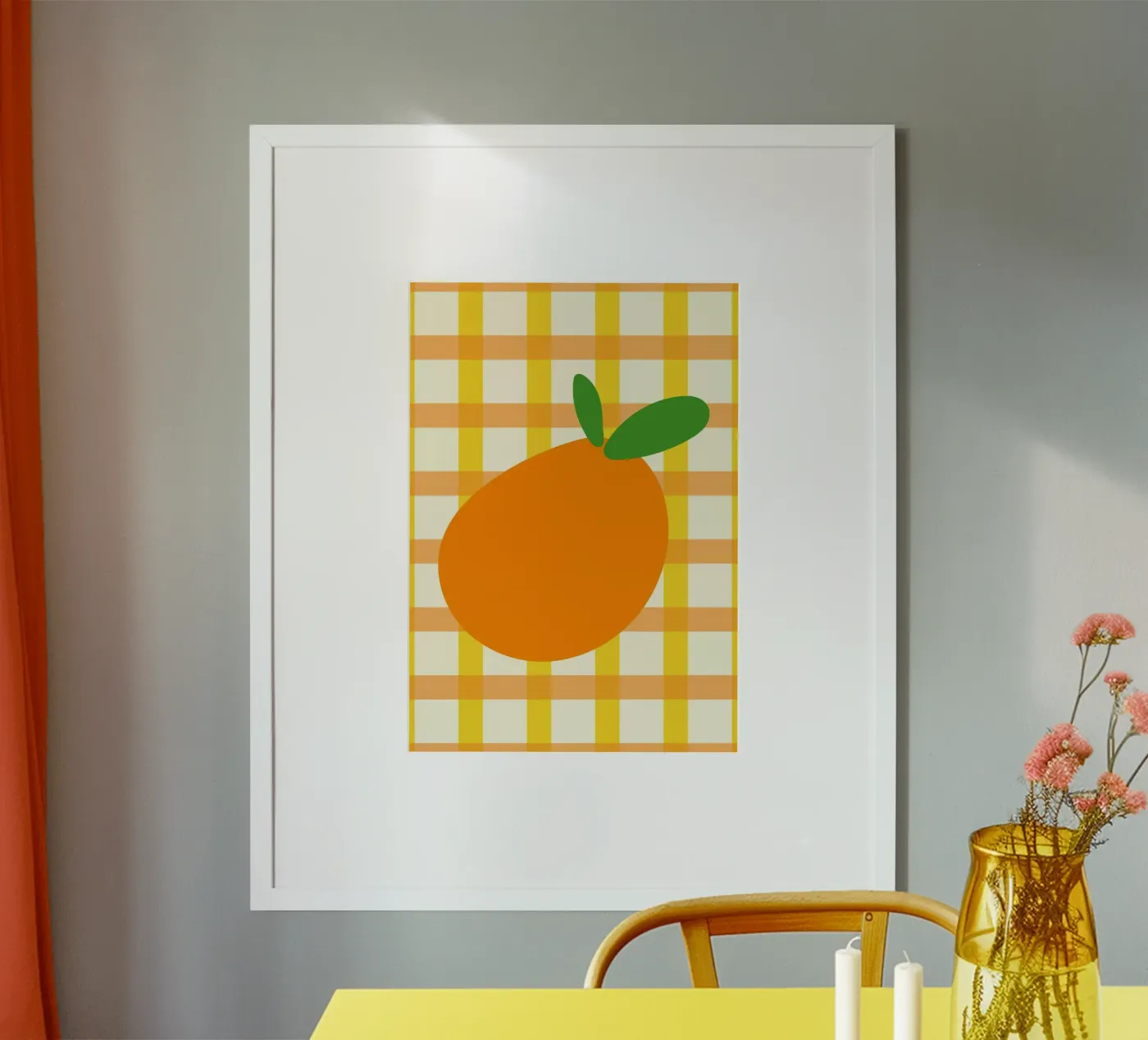 Orange Blast poster by Sen Studio Art