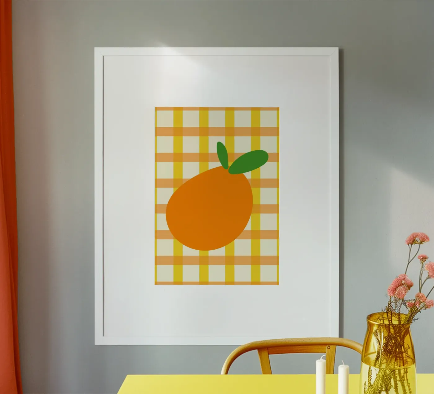 Orange Blast poster by Sen Studio Art
