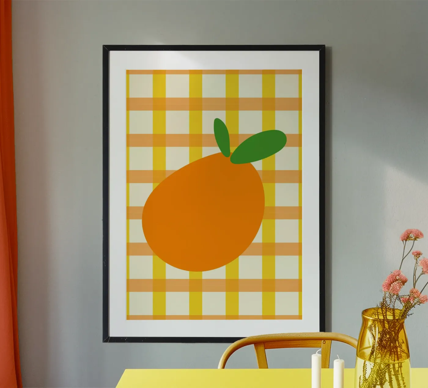 Orange Blast poster by Sen Studio Art