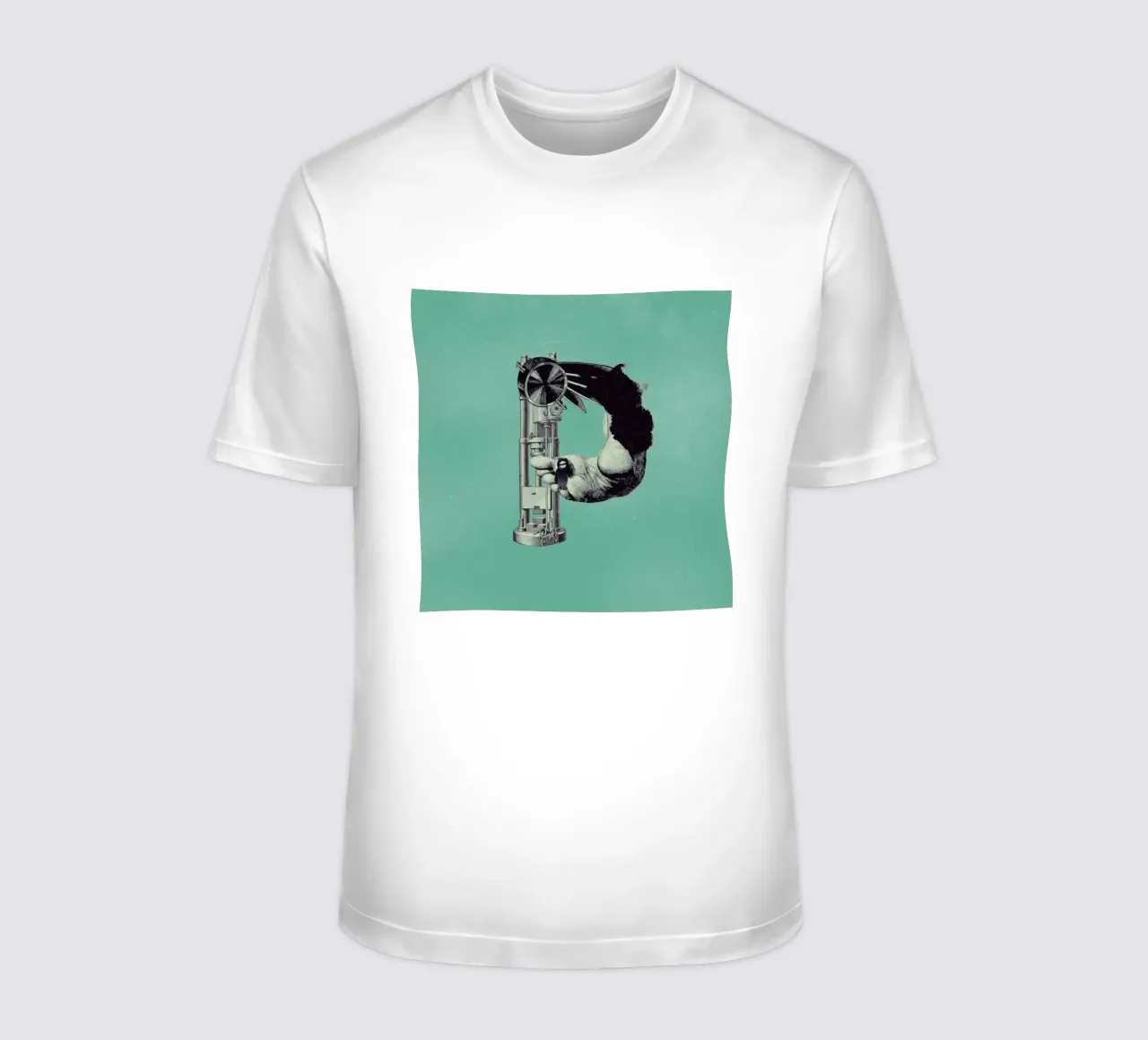 Steampunk Alphabet Letter P t-shirt da Birgit Palma