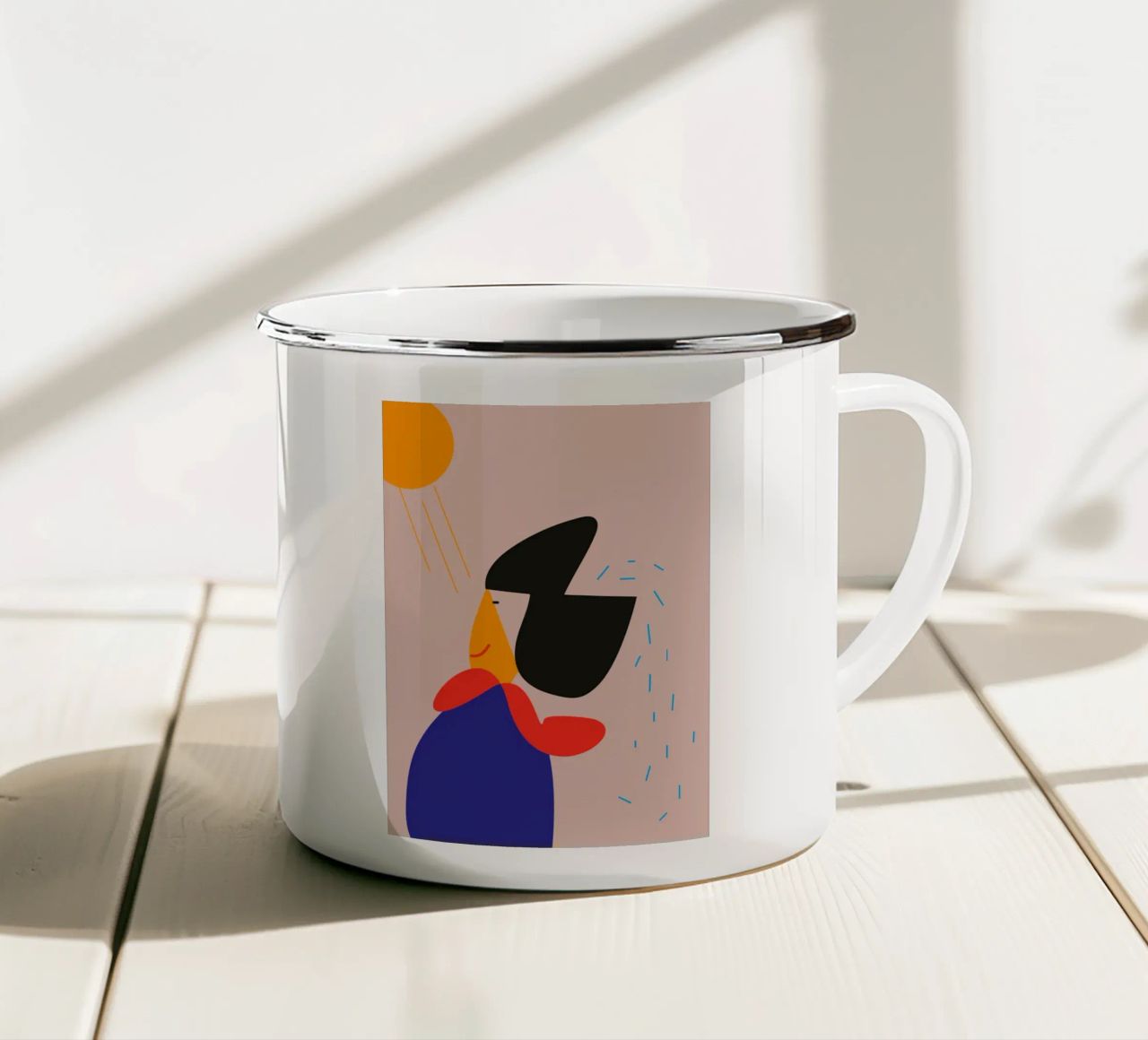 light. tazza in smalto da FRICKE DESIGN