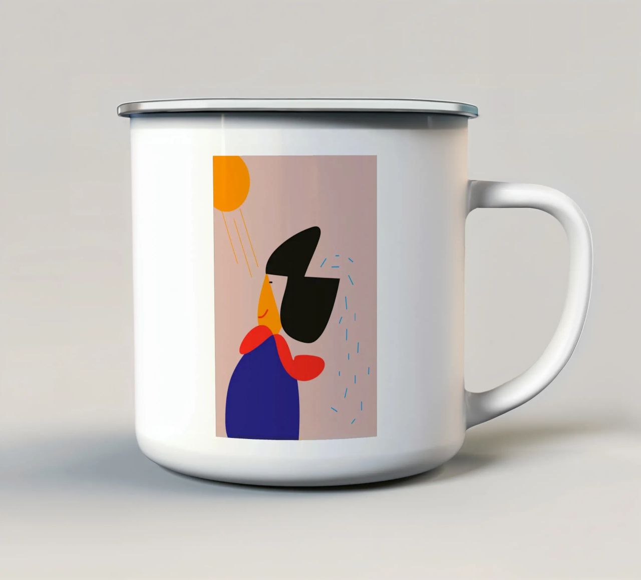 light. tazza in smalto da FRICKE DESIGN