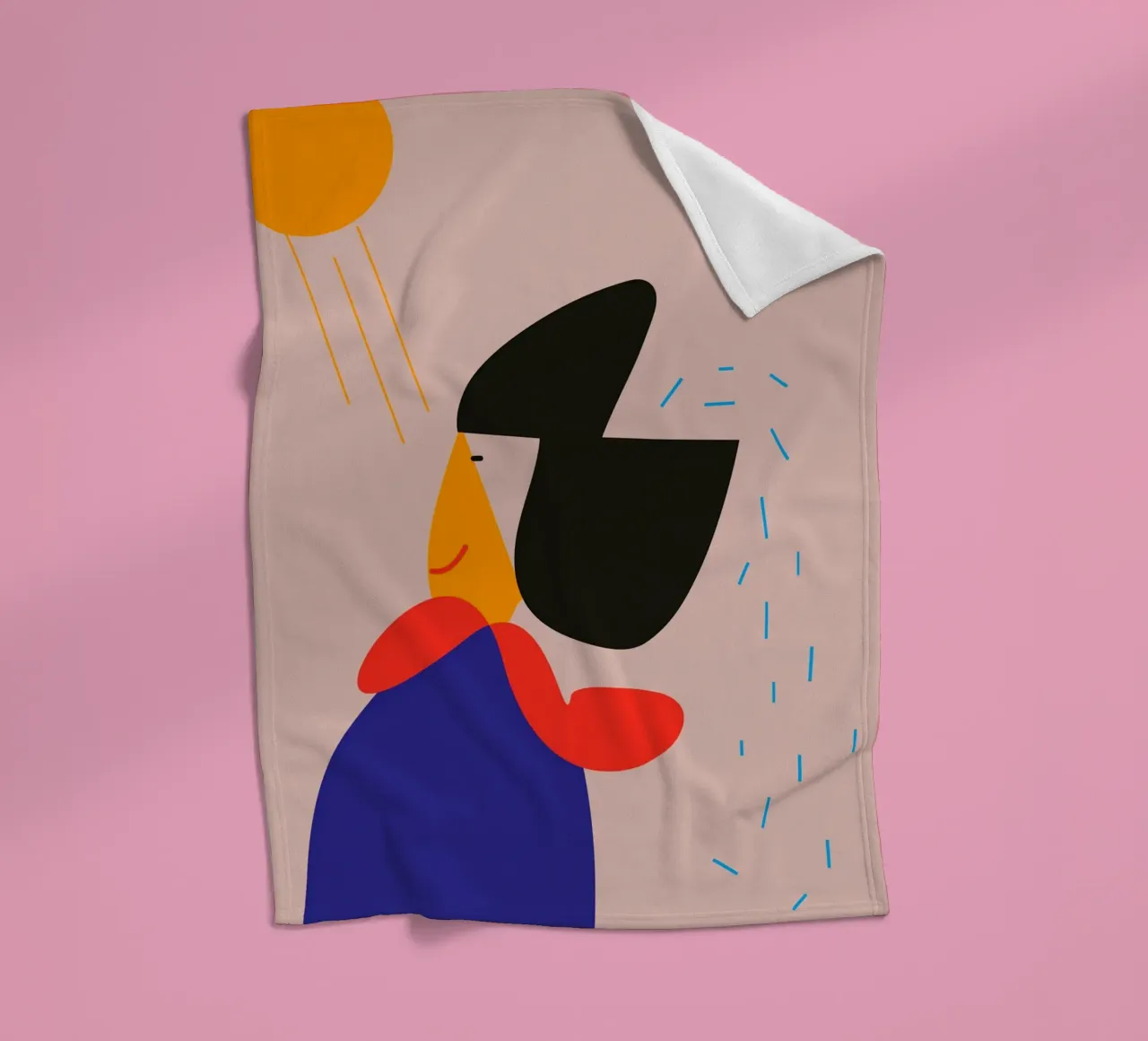 light. Fleecedecke von FRICKE DESIGN