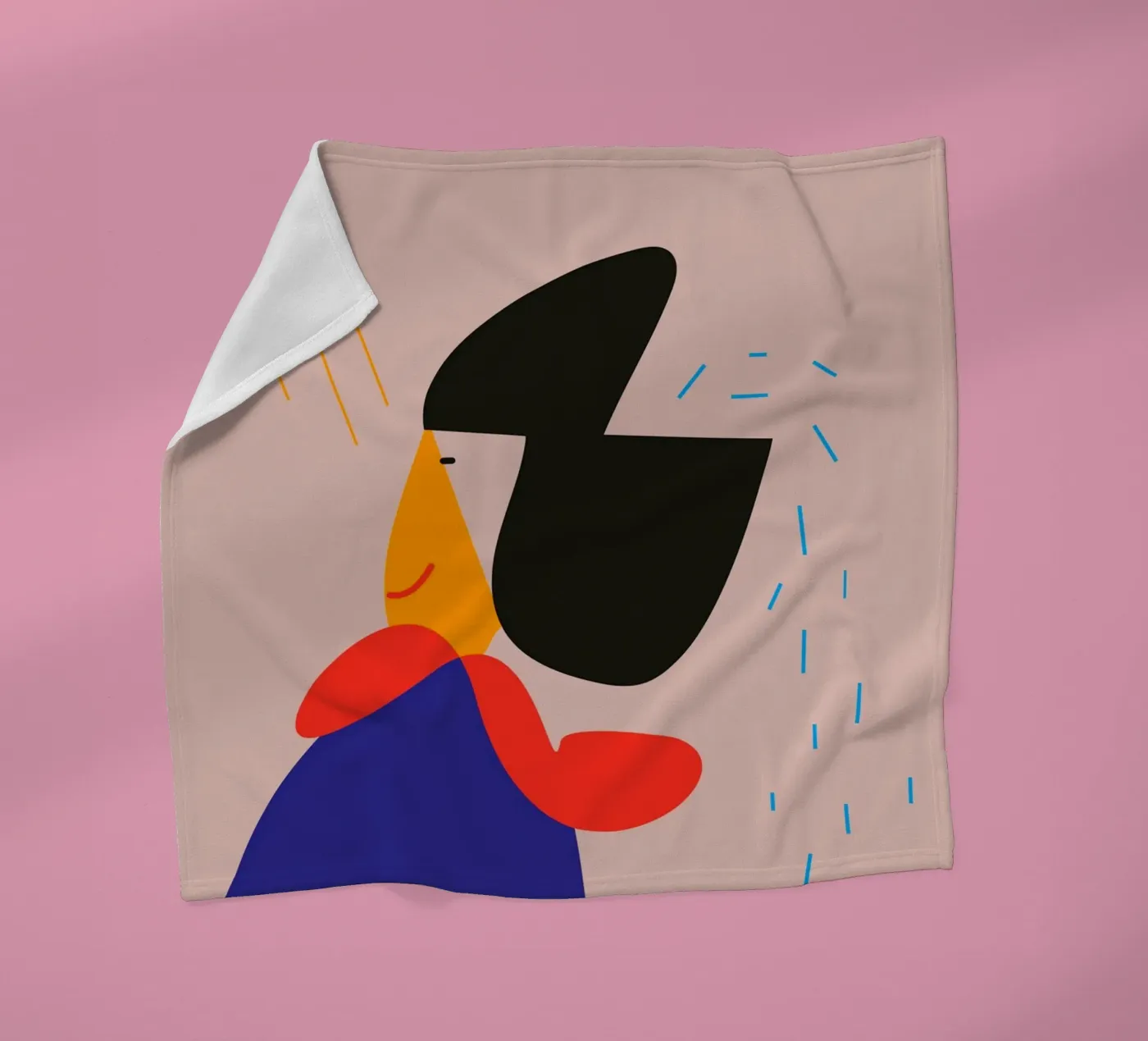 Licht fleecedeken van FRICKE DESIGN