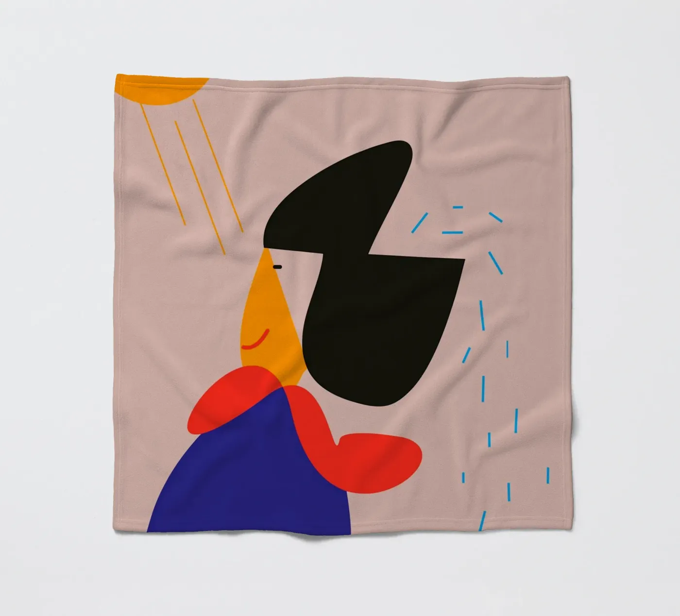 Licht fleecedeken van FRICKE DESIGN