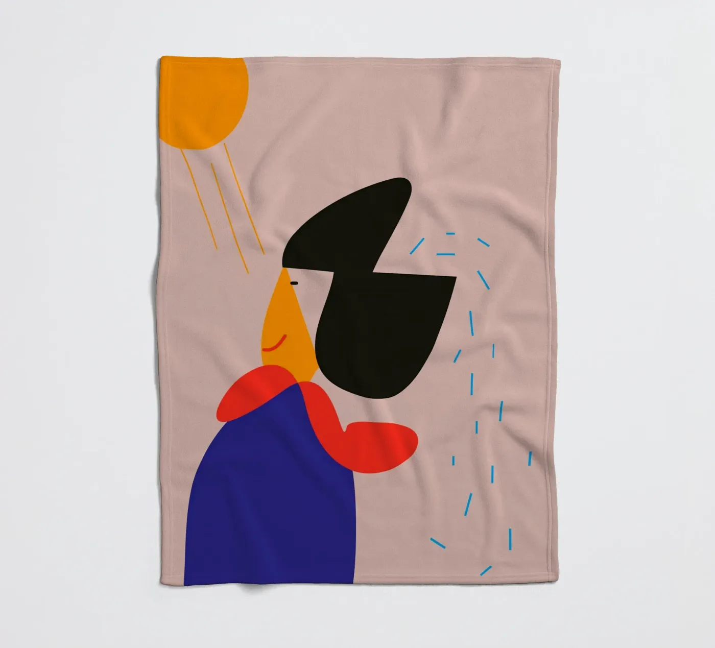 Licht fleecedeken van FRICKE DESIGN