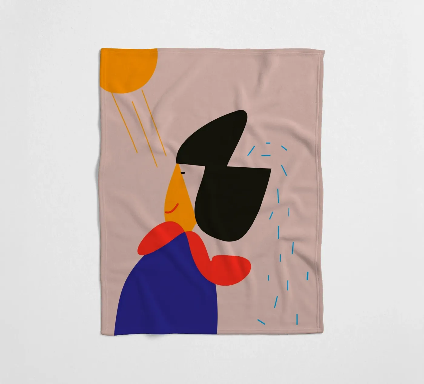 Licht fleecedeken van FRICKE DESIGN