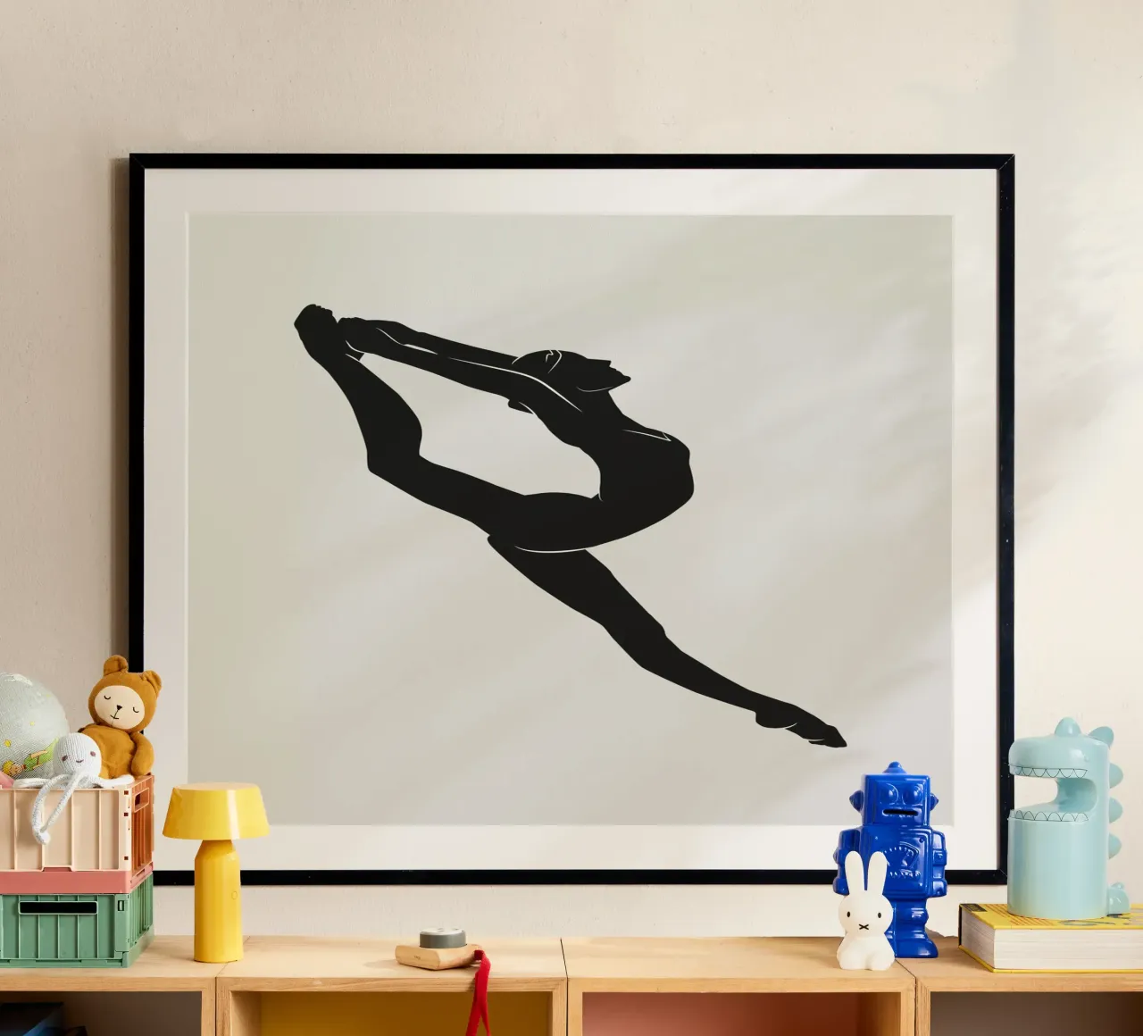 Ballerina poster con telaio in legno da Amy & Kurt