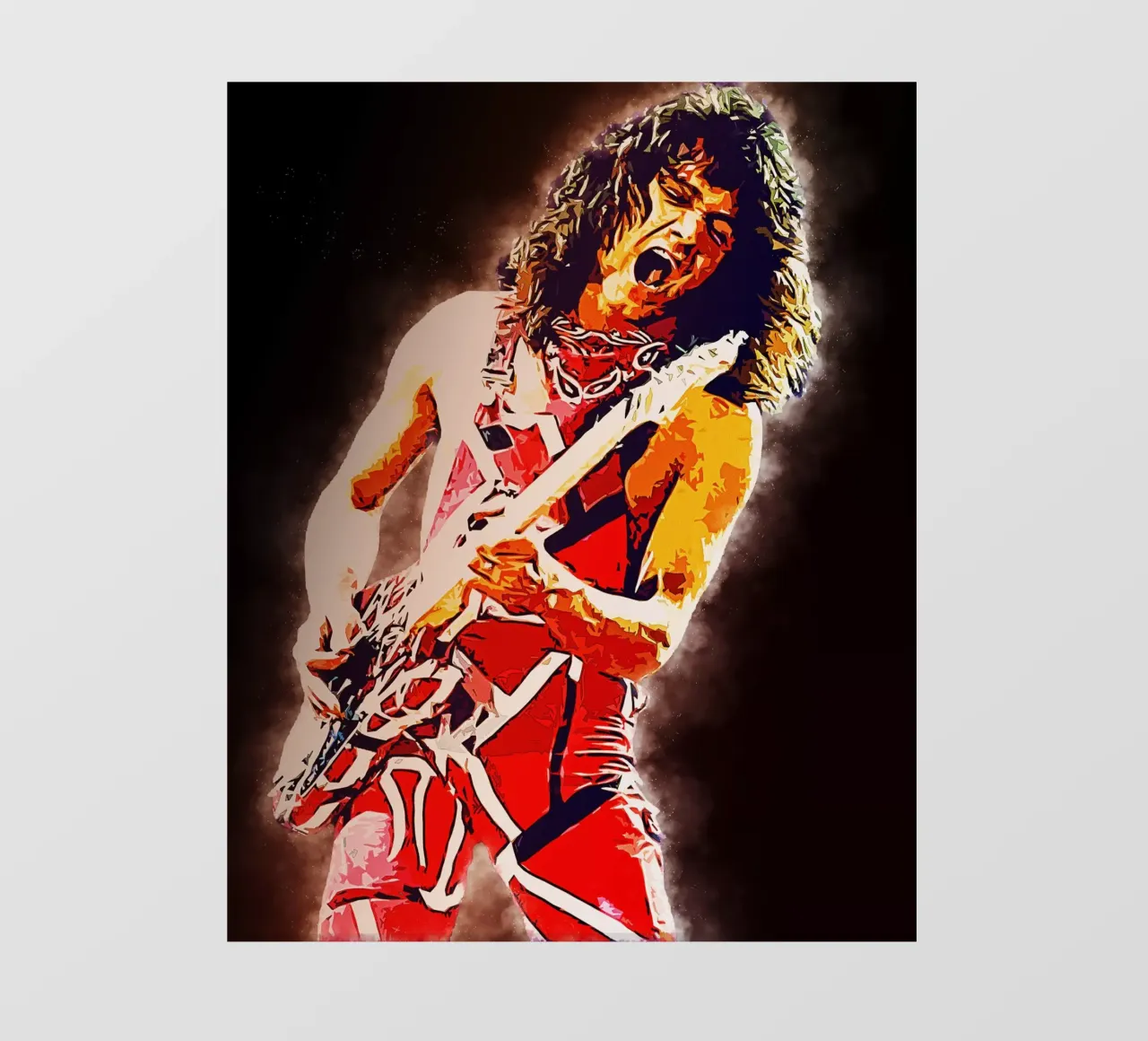 Eddie Van Halen Fumo epico telo in pvc da neonartroom