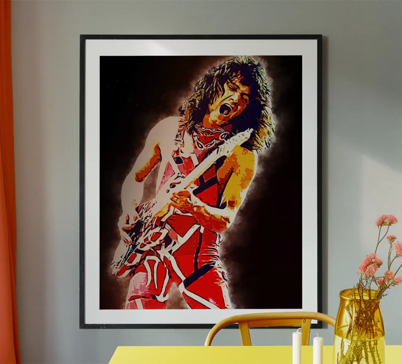 Eddie Van Halen Epic Smoke hahnemühle by neonartroom