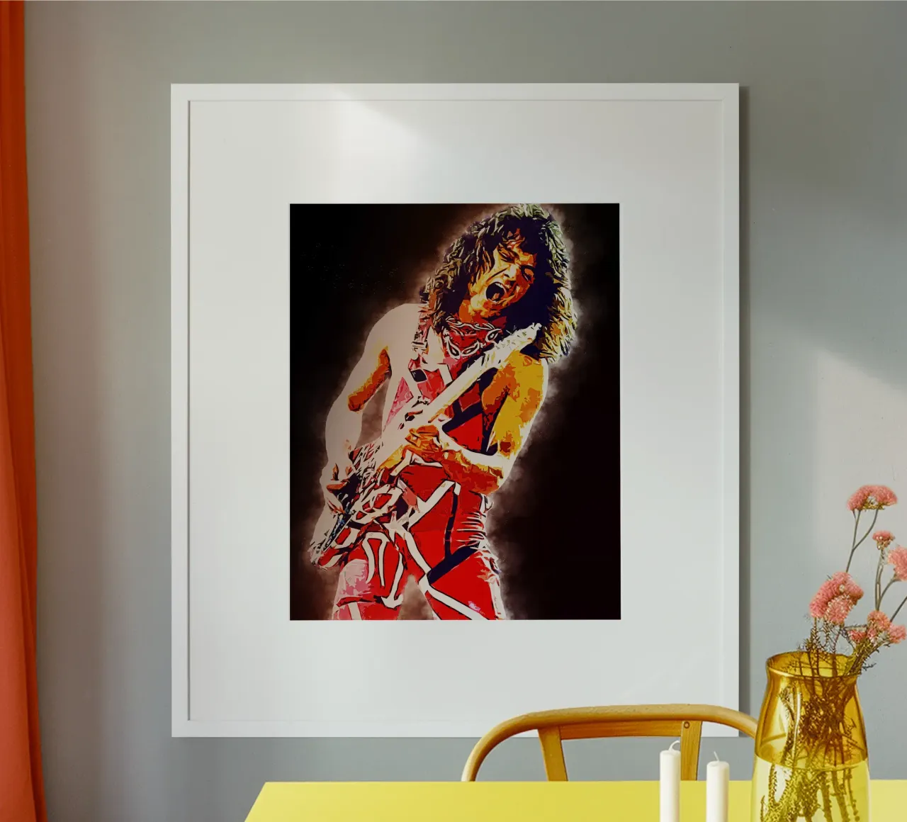 Eddie Van Halen Epic Smoke hahnemühle by neonartroom