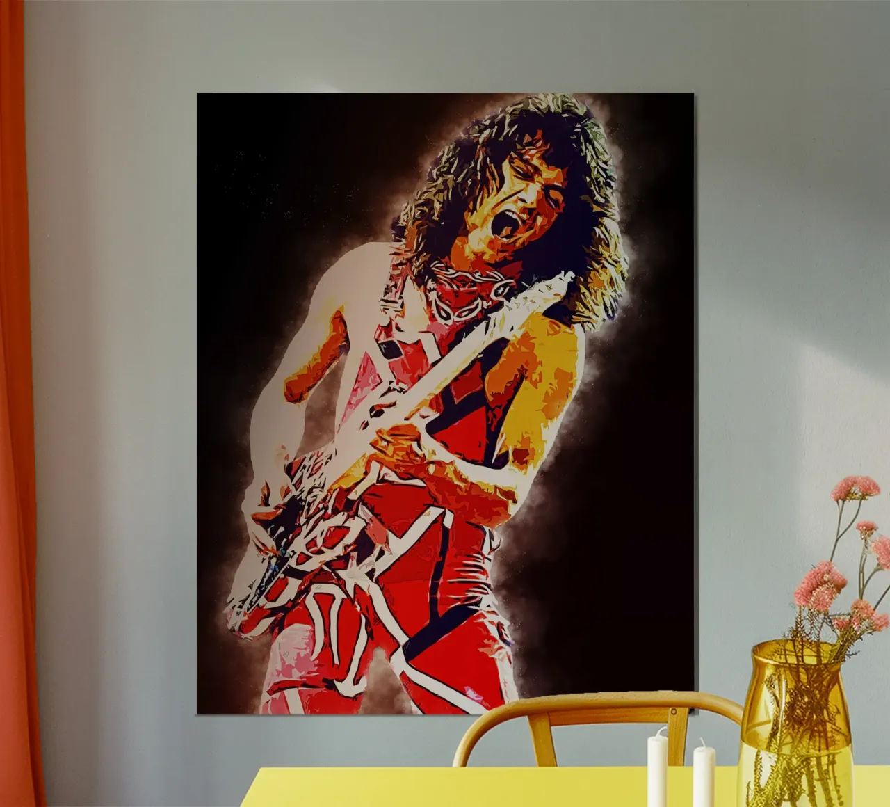 Eddie Van Halen Epic Smoke hahnemühle by neonartroom
