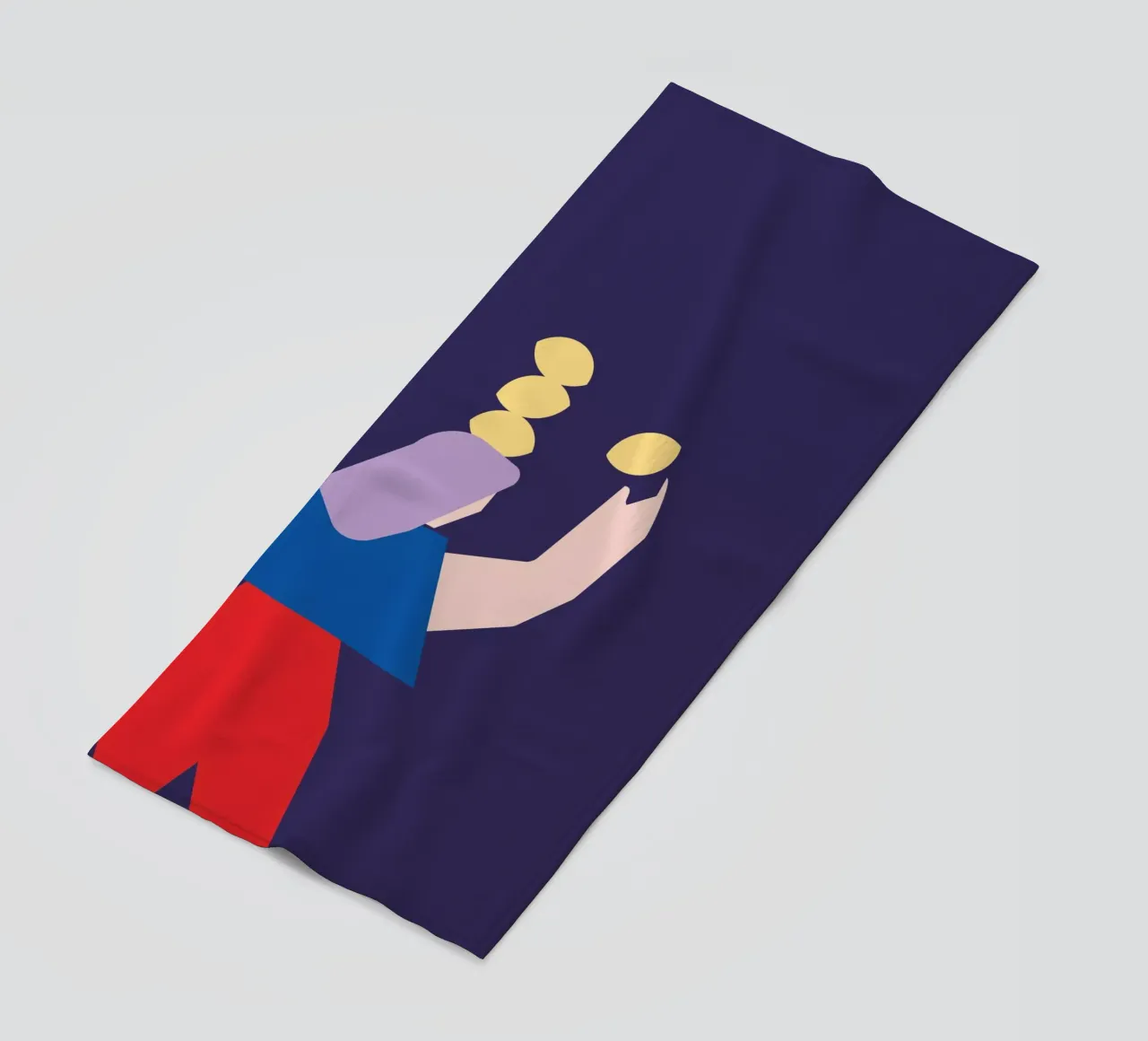 Zitronen beach towel by FRICKE DESIGN