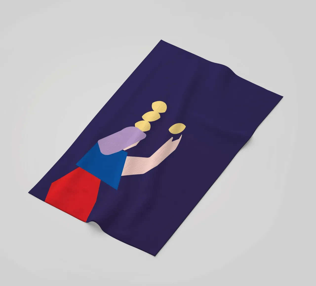 Zitronen beach towel by FRICKE DESIGN