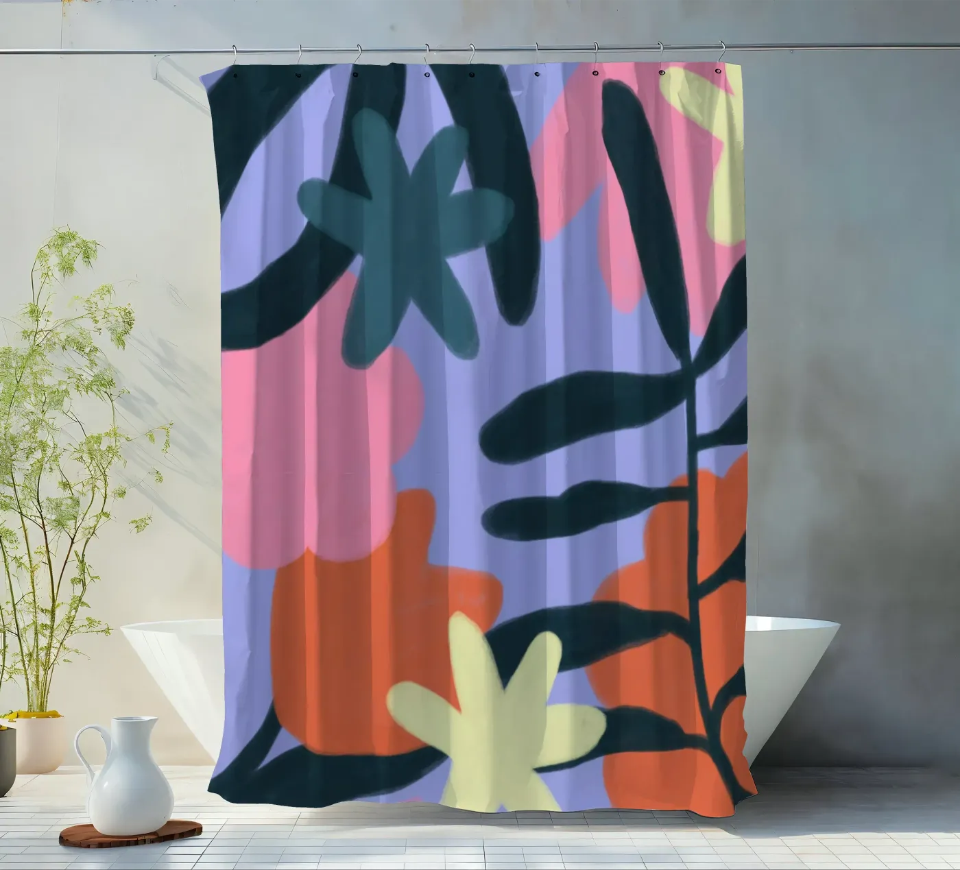 Blumen Duschvorhang von bonbureau