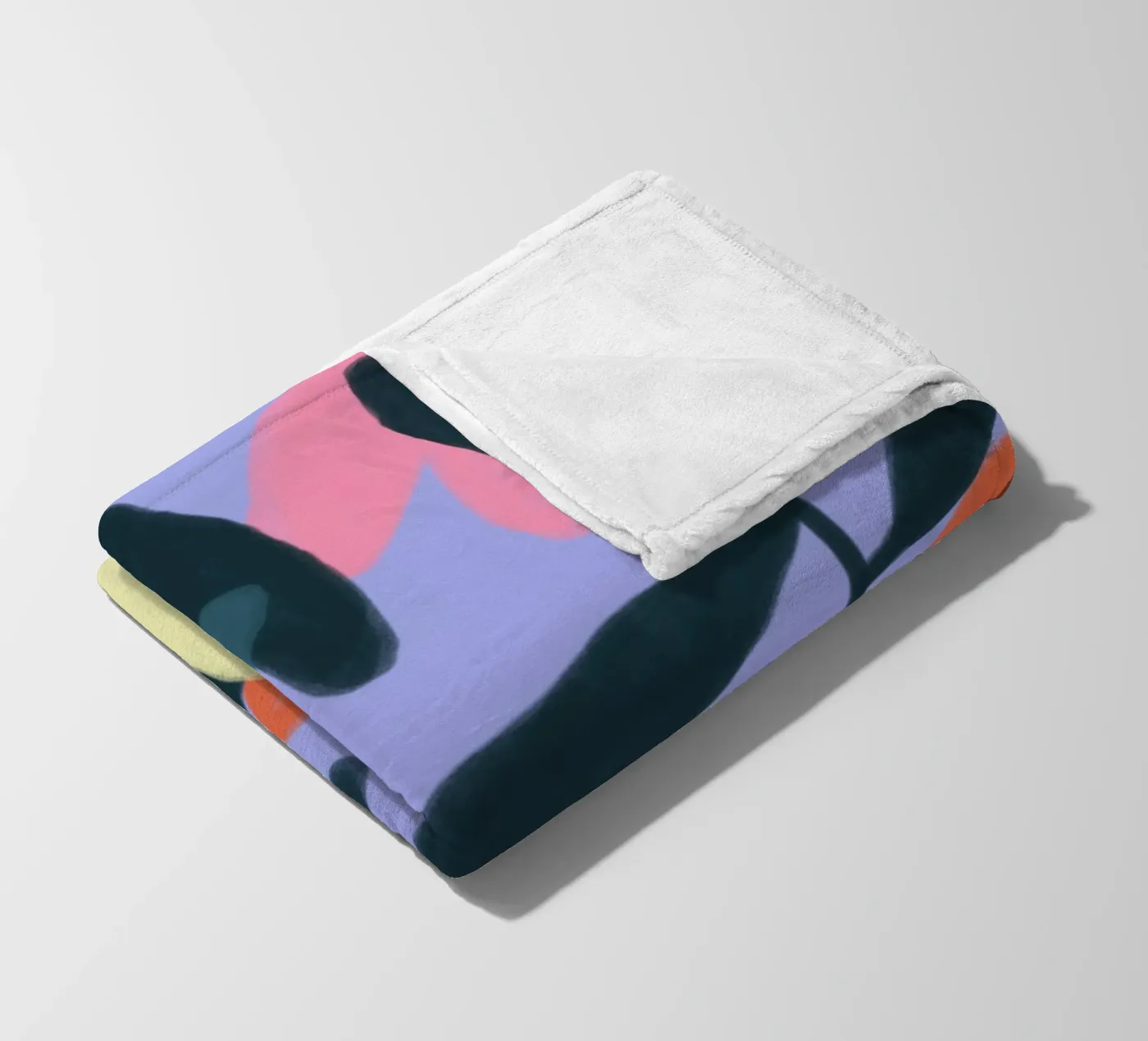 Flowers fleece blanket by bonbureau