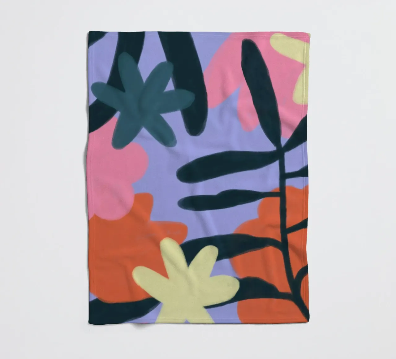 Bloemen fleecedeken van bonbureau