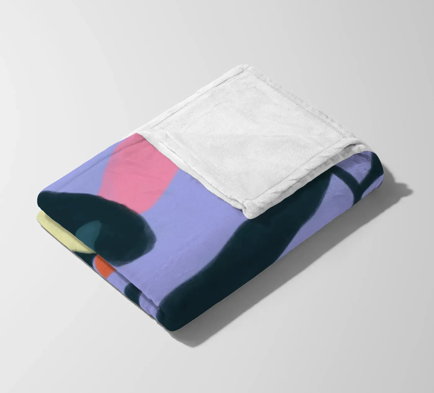 Flowers fleece blanket by bonbureau