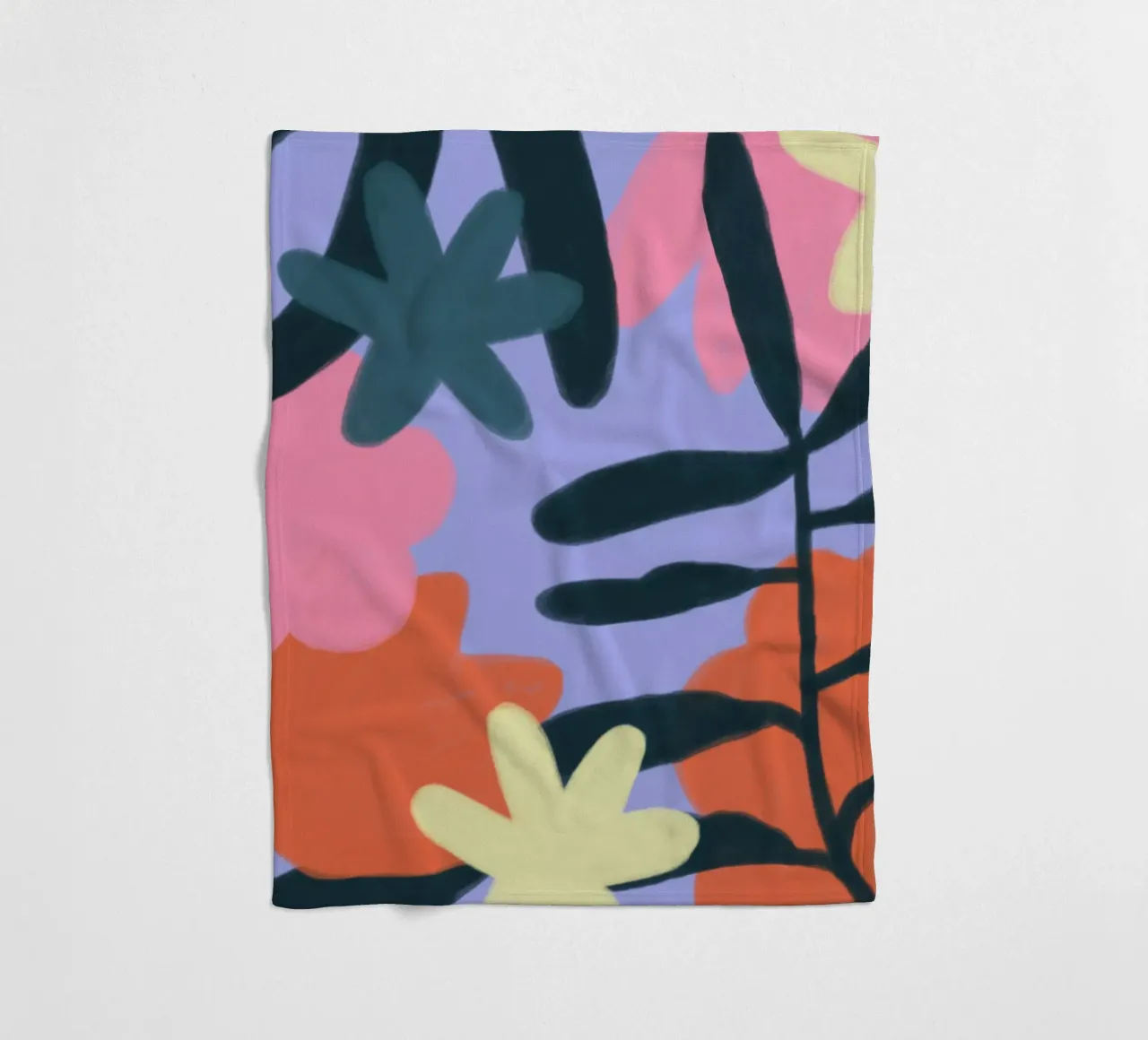 Bloemen fleecedeken van bonbureau