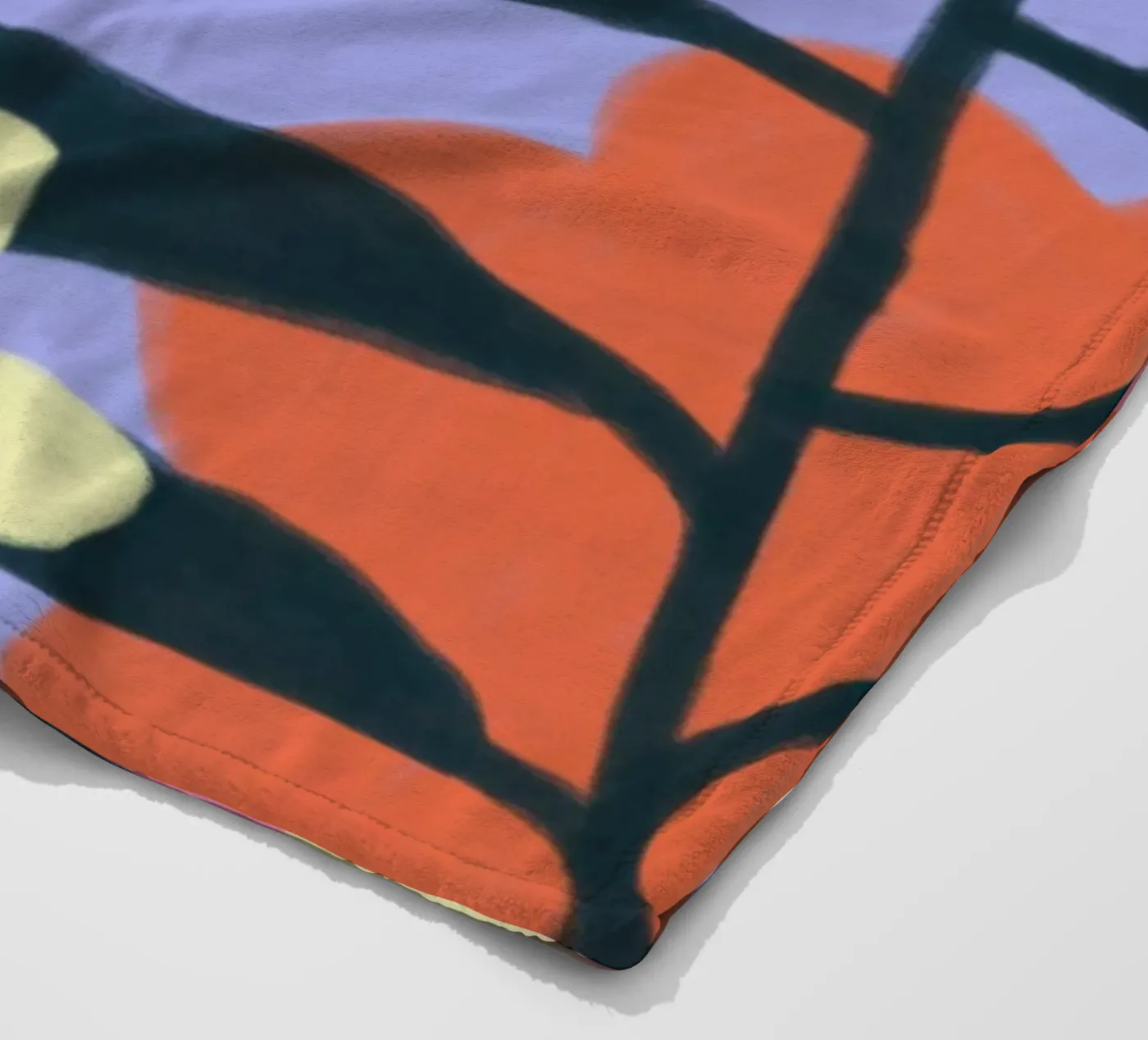 Flowers fleece blanket by bonbureau