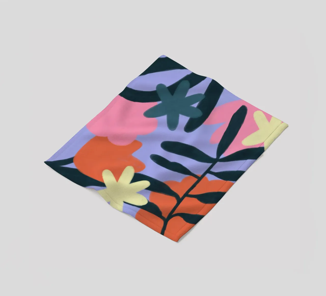 Bloemen fleecedeken van bonbureau