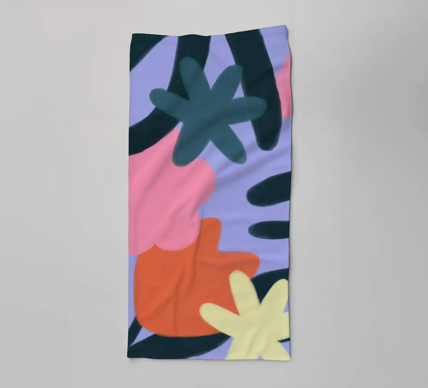 Flowers towel by bonbureau