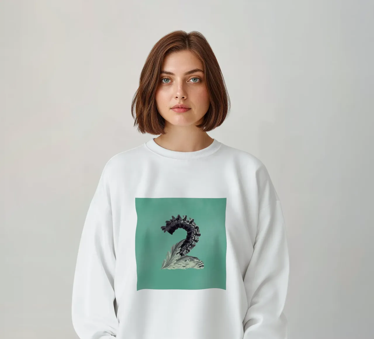 Steampunk Alphabet Number 2 Sweatshirt von Birgit Palma