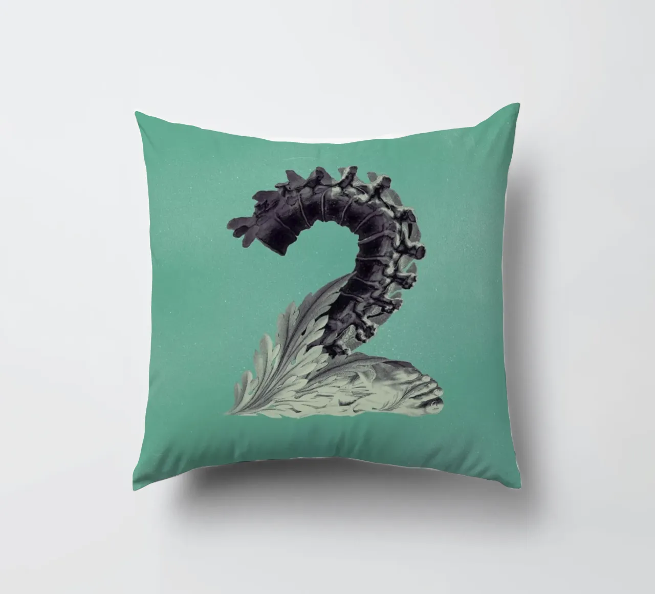 Steampunk Alphabet Number 2 cuscino da Birgit Palma