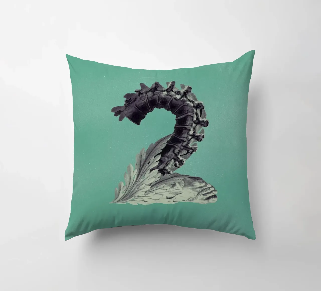 Steampunk Alphabet Number 2 cuscino da Birgit Palma