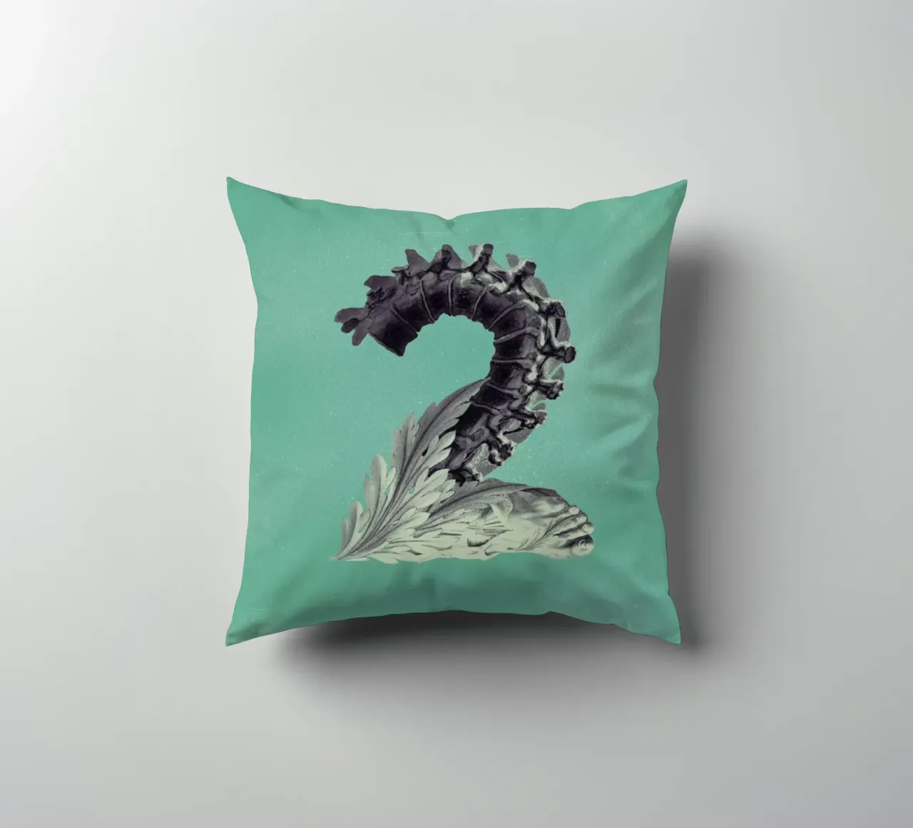 Steampunk Alphabet Number 2 cuscino da Birgit Palma