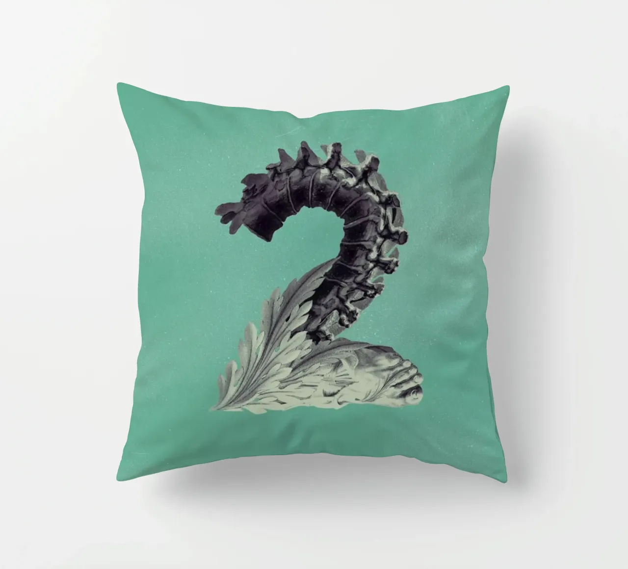 Steampunk Alphabet Number 2 cuscino da Birgit Palma