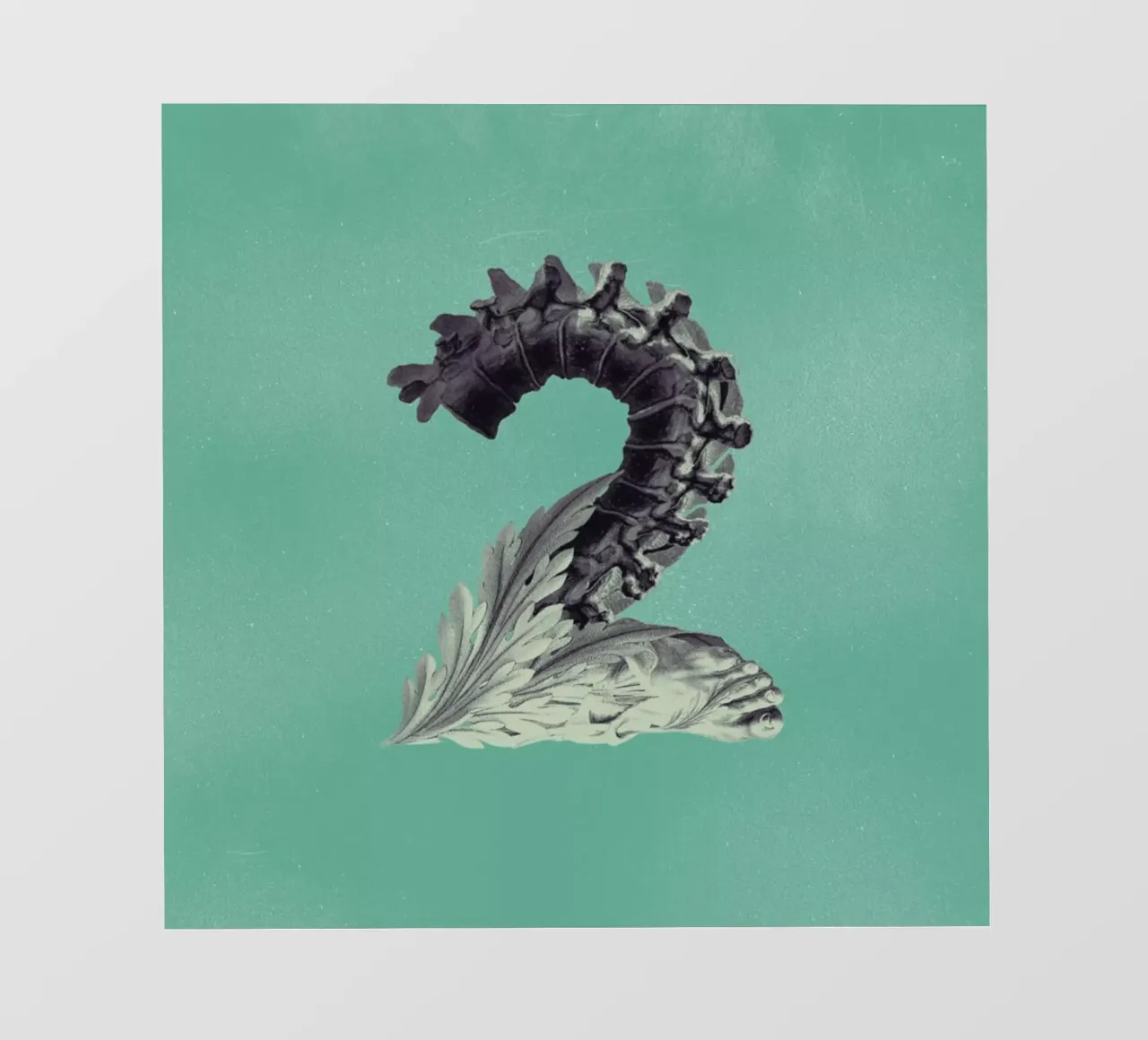 Steampunk Alphabet Number 2 pellicola backlit da Birgit Palma