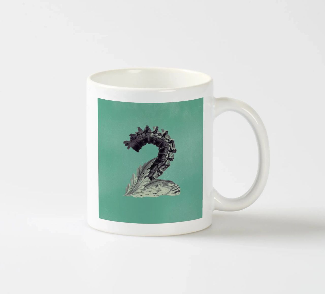 Steampunk Alphabet Number 2 tazza in ceramica da Birgit Palma