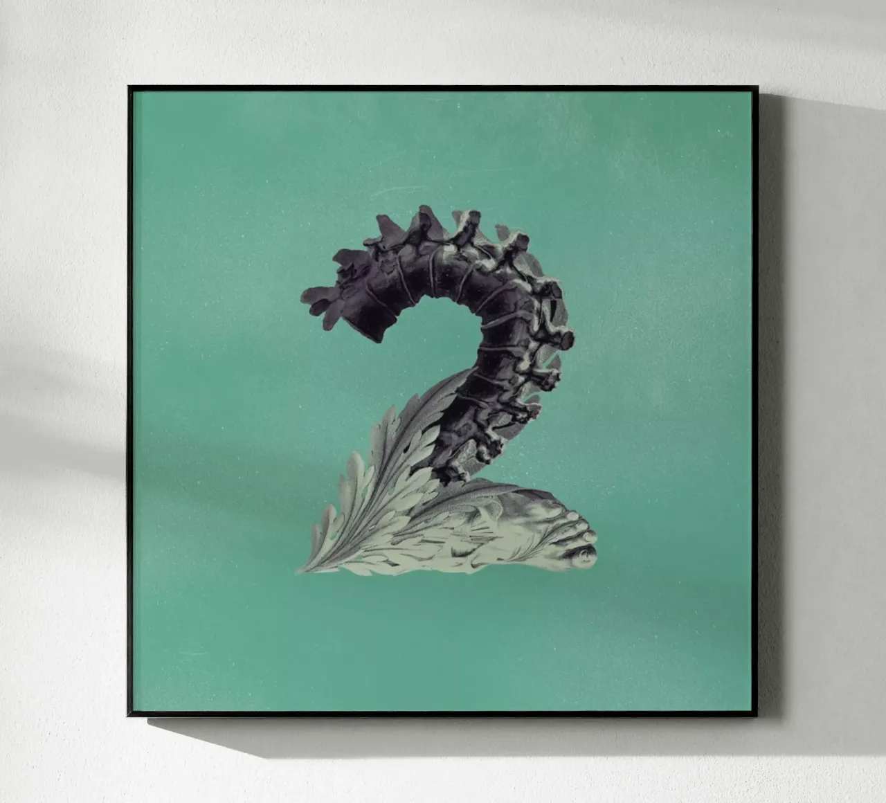 Steampunk Alphabet Number 2 plexiglass da Birgit Palma