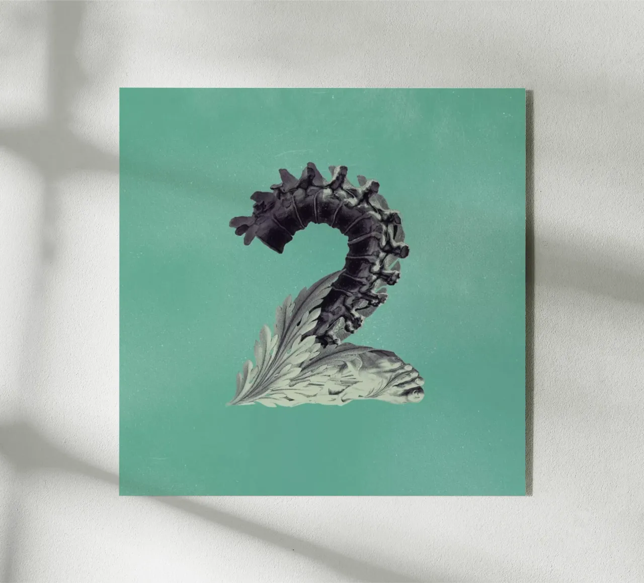 Steampunk Alphabet Number 2 plexiglass da Birgit Palma