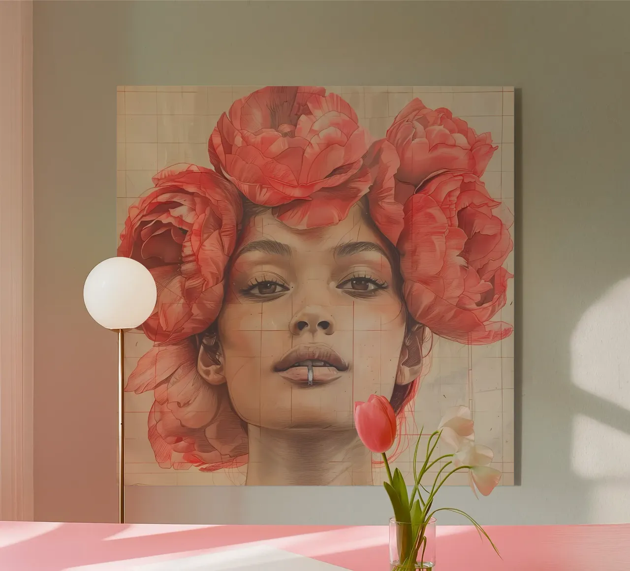 Rose rosa plexiglass da LaylaOzFun