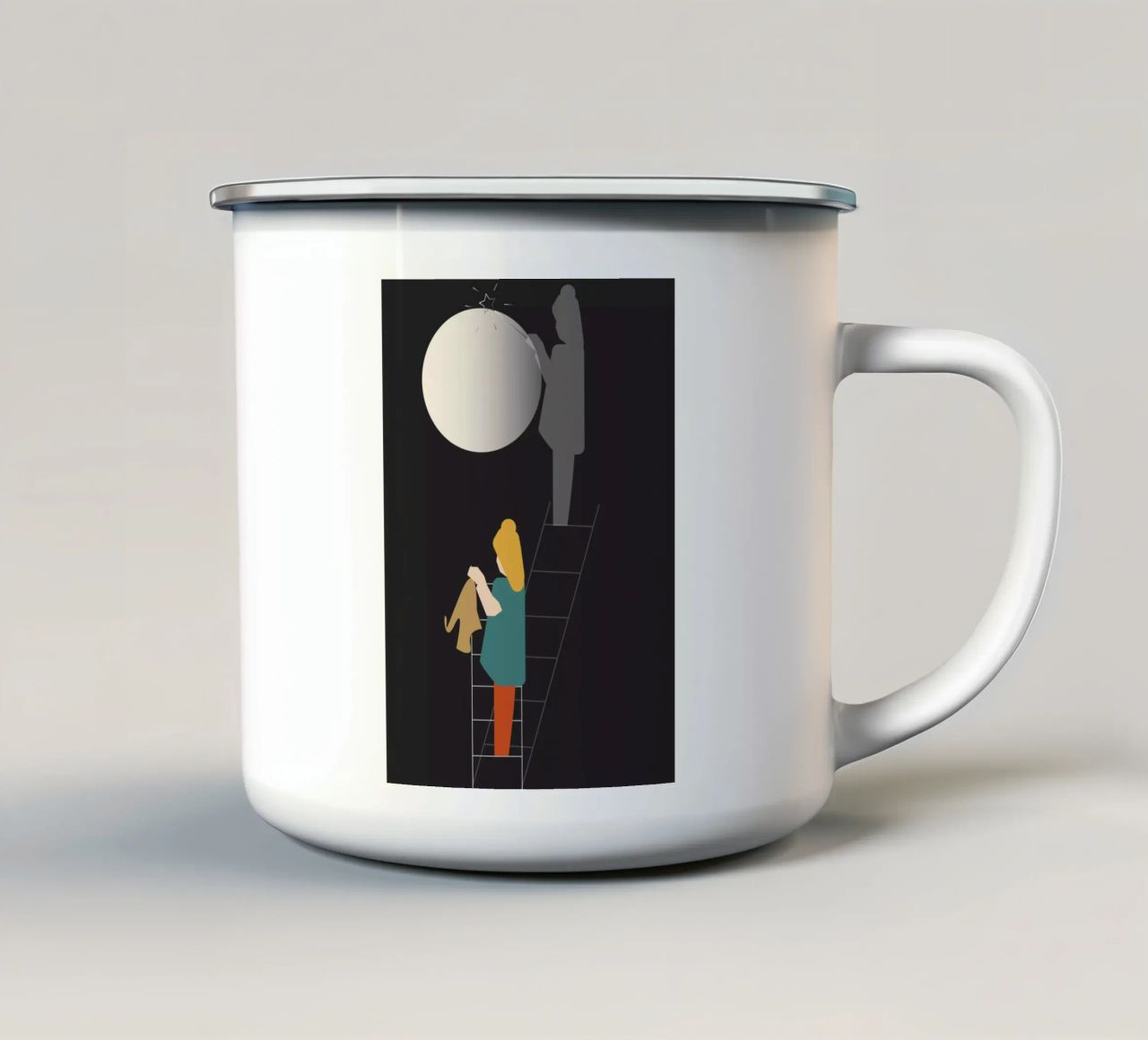 Zauber. tazza in smalto da FRICKE DESIGN
