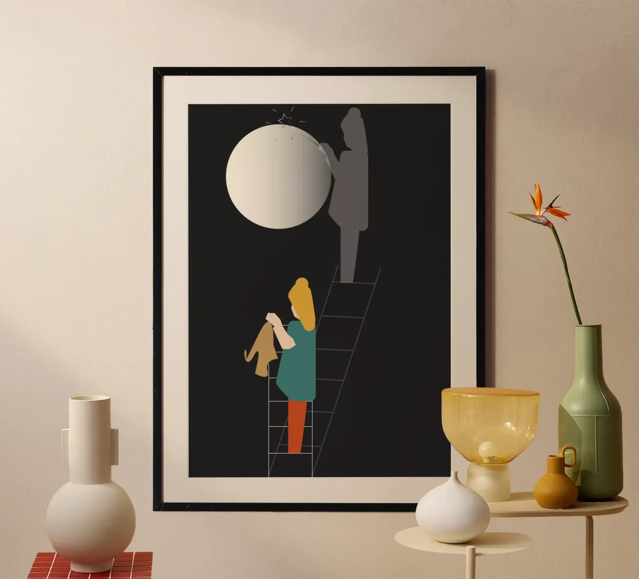 Zauber. poster with plastic frame by FRICKE DESIGN